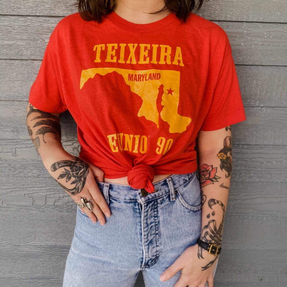 Vintage Teixeira Maryland Reunion 1990 Tee